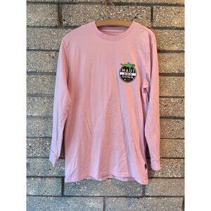 Maui And Sons Pink Long Sleeve Shirt With Shark Graphics